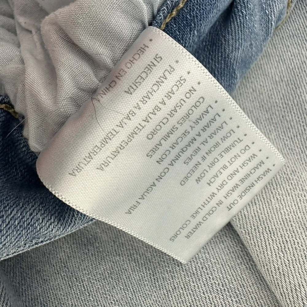 Kancan Jeans Womens Plus size 20 Blue Light Wash Crop Distressed Stretch‎